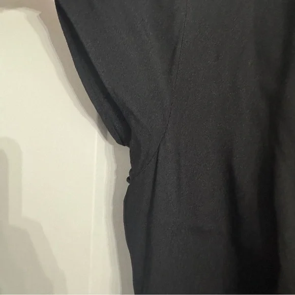 Nordstrom Chelsea 28 Black Viscose Crossover Front Jumpsuit Med NEW WITH TAGS - Picture 9 of 12